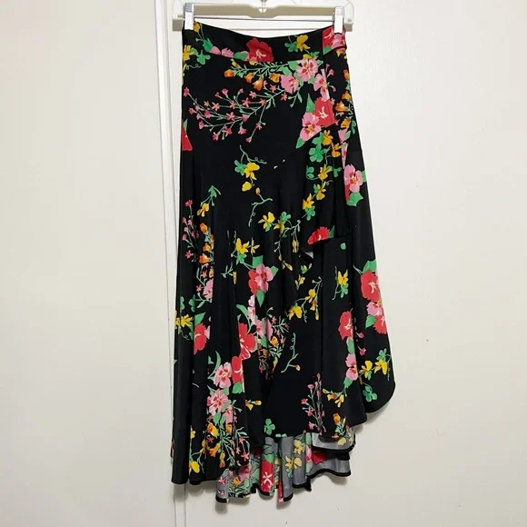 Cabi Floral Wrap Skirt M - Picture 2 of 9